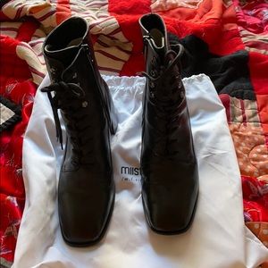 Miista Emma Black Leather Boots